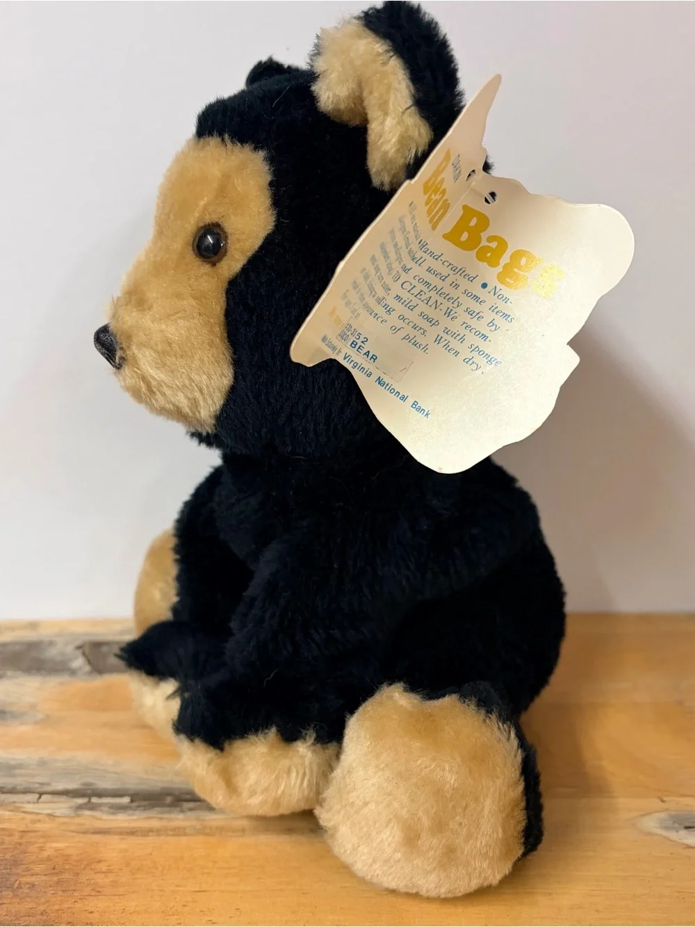 Vintage Dakin Black Bear Coco Bear Cub Plush With Tag 1982